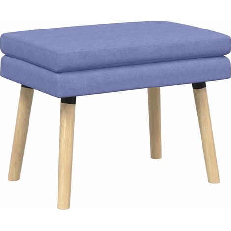 Doppellagige Bank Jeans blau 60 x 40 x 46 cm Stoff vidaXL
