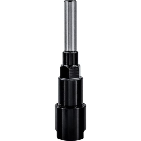 Rallonge de pince de serrage - Fraise de 8 mm - Mandrin de serrage - Pour le travail du bois - Tige ronde - Pour machine à graver - Noir (1/5)