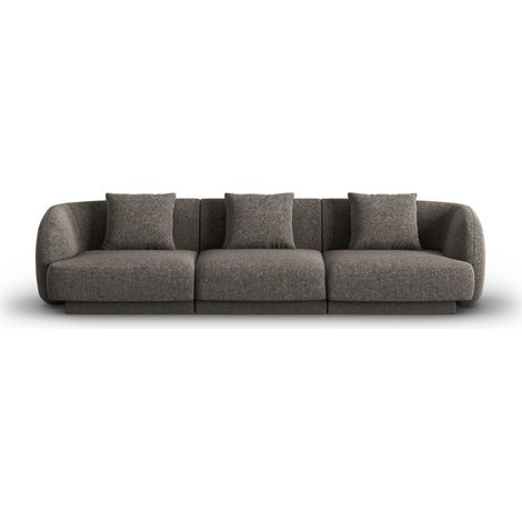 Canapé 3 places en chenille gris (1/5)