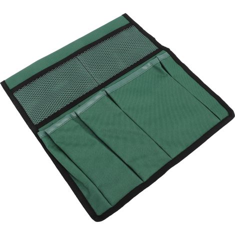 Aufbewahrungstasche für Gartengeräte, aus 600D Oxford-Gewebe, faltbar und tragbar, mit mehreren Taschen, geeignet für den Einsatz im Freien, schwarz und grün. (1/4)