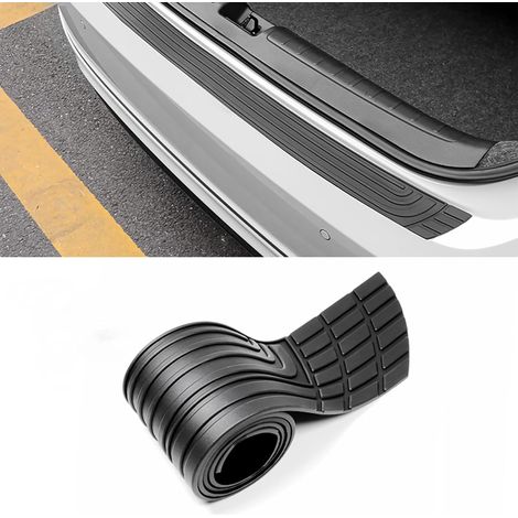 Car Rear Bumper Protector Rubber Door Sill Protector Strip Scratch Cut to Size Universal Exterior Accessories (41 x 3.4 inches) (1/5)