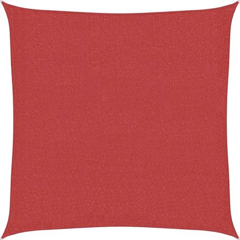 Sunshade Sail 160 g/m² Red 3x3 m HDPE vidaXL