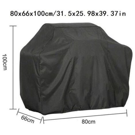 LaBlanc - Telo copri barbecue 80x66x100cm Telo protettivo nero Telo copri barbecue plancha Telo copri barbecue da esterno Antivento Anti UV Anti acqua Anti umidità Anti polvere (1/5)