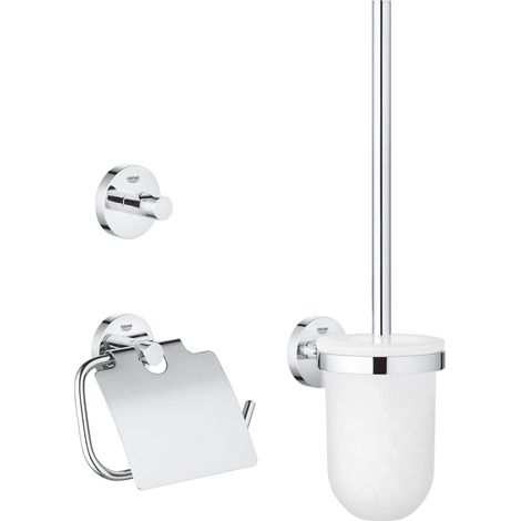 Grohe QuickFix Start - Set accessori per WC 3 in 1, cromo 41204000 (1/2)