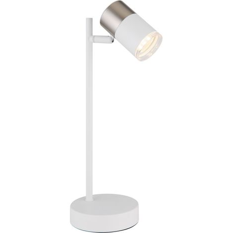 Globo - lámpara de mesa - BRISBON - blanco - metal - lámpara de (1/5)