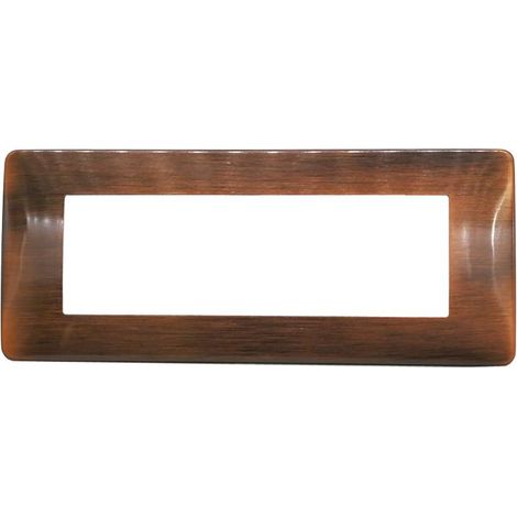 PLACCA 7806-10 6P RAME SPAZZOLATO SIMIL-MTX METALLO