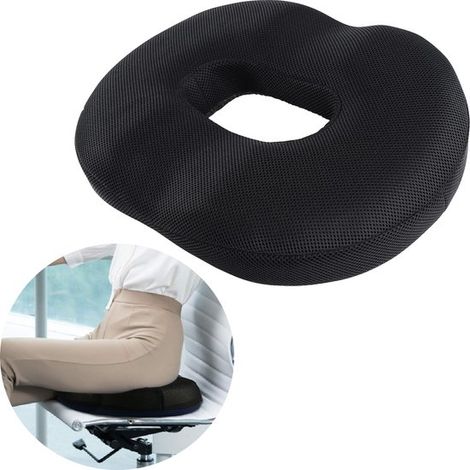 Coussin d'assise annulaire en mousse à mémoire de forme - 34 cm x 44 cm (1/5)