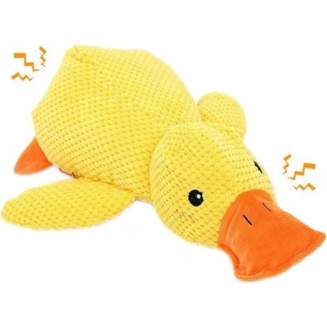 Jouets pour chiens canards apaisants, jouets de soutien émotionnel pour chiens canards en peluche indestructibles et résistants à la mastication, jouets interactifs pour chiens d'intérieur et d'extéri