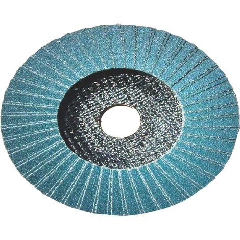 Tivoly • Disque Lamelles Doubles et Surdimentionnées au Zirconium • Ø115mm • Grain Corindon : 40 • Longue Durée de Vie • Pour Décapage sur Métaux