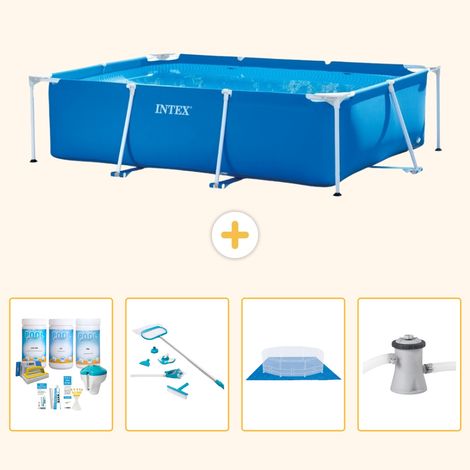 Intex Piscine Tubulaire Rectangulaire - 220x150x60 cm - 5-pièces S20818 (1/5)