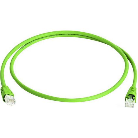 Câble de raccordement réseau informatique RJ45 Telegärtner 100008644 CAT 6a S/FTP vert 5.00 m (1/2)