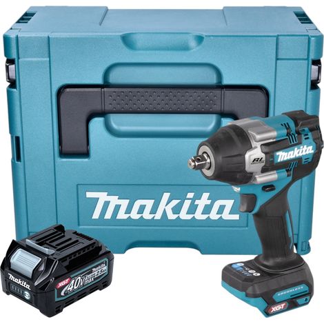 Makita TW 007 GD101 Llave de impacto sin cable 40 V máx. 760 Nm 1/2'' sin escobillas + 1x batería recargable 2,5 Ah + Makpac - sin cargador (1/5)