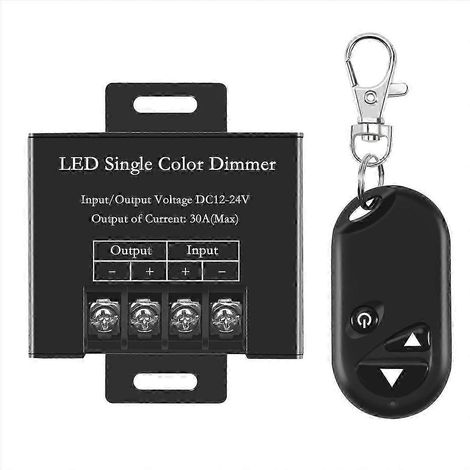 Variateur LED monocanal 30 A avec télécommande à 3 touches (1/5)