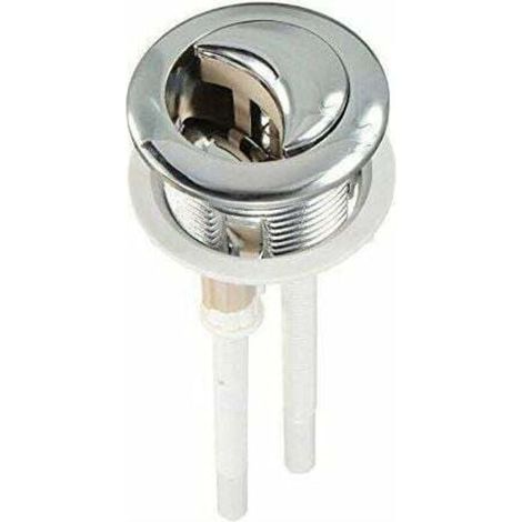 38 Mm Bouton Poussoir Double Pour Chasse D'Eau Wc Chromé Haute Pression De Pompage Accessoires Pour Toilettes Closes Tool Outils Professionnels (1/4)