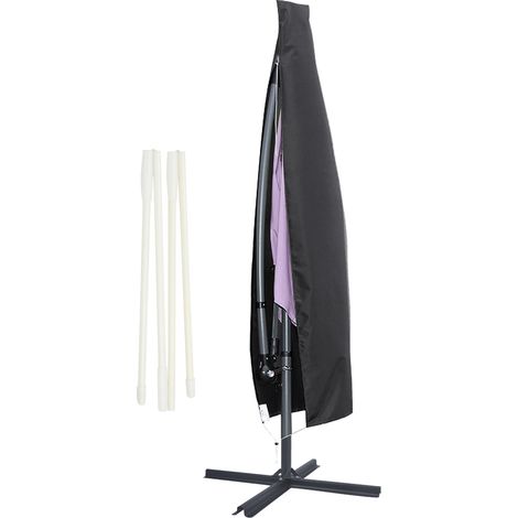 VINGO Ampelschirm Schutzhülle Sonnenschirm Kurbelschirm für 2-4M Sonnenschirm 265cm (1/5)