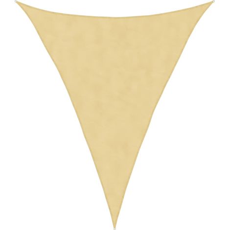 Voile d'ombrage  Voile de parasol sable 4x5x5 m 100 % polyester oxford
