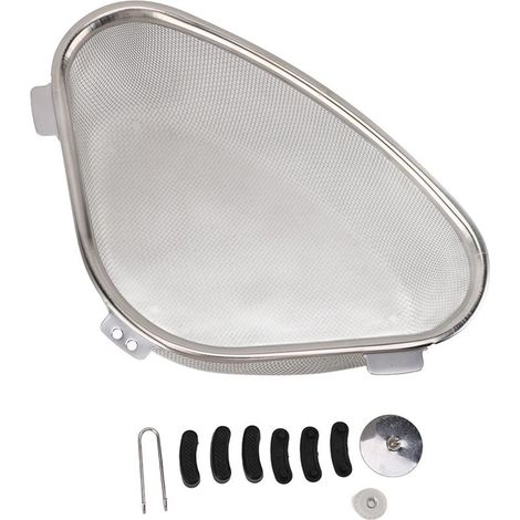 Crépine d'évier d'angle, panier triangulaire suspendu, filtre collecteur de nourriture en fer pour cuisine et salle de bains. (1/5)