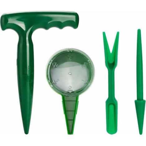 Mini outils de jardinage, semoir à outils de jardin, jardinière à graines pour plantes succulentes ou plantes en pot, kit de jardinage pour enfants pour l'intérieur et le jardin, 4 pièces