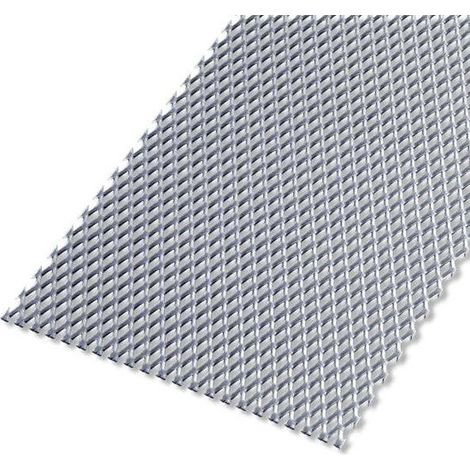 Tôle acier déployé brut gris 60x100 cm épaisseur 2.2 mm – Résistante aux intempéries – Pour chantiers humides et espaces confinés – Alfer