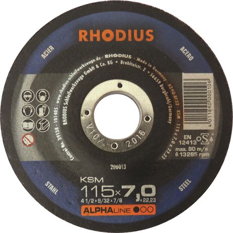 Disque abrasif 115x7x22 mm 25 pcs rhodius