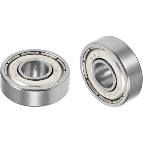 2Pièces Roulement à Billes 607Z - [7X19X6mm] Acier Au Chrome à Simple Blindage pour Applications Industrielles et Équipements Mécaniques (1/5)