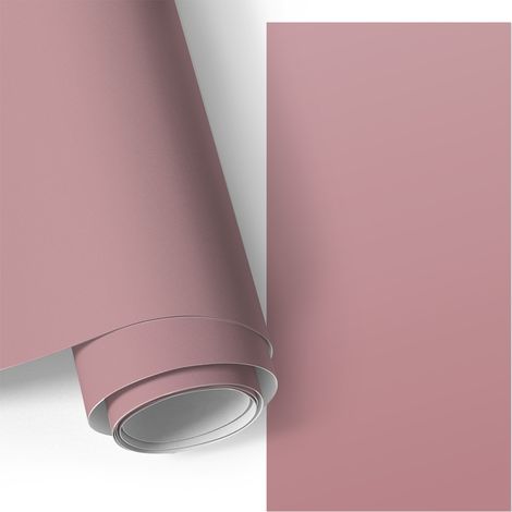 Selbstklebefolie - Möbelfolie - Türfolie Selbstklebende - Klebefolie - Tapete Küche - Aufkleber Folie - Gedämpftes Rosa 50x100 cm