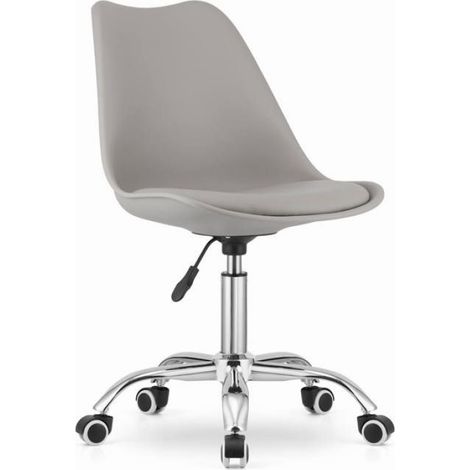 Chaise Pivotante - Polypropylène Et Éco-Cuir - Hauteur Réglable 47 À 58 Cm - Pour Bureau Ou Chambre D Enfant - 1 Pièce (1/5)