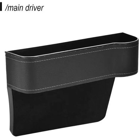 (À droite) Boîte de rangement pour siège auto, organisateur de fente, support de remplissage pour portefeuille et téléphone, accessoire auto (1/5)