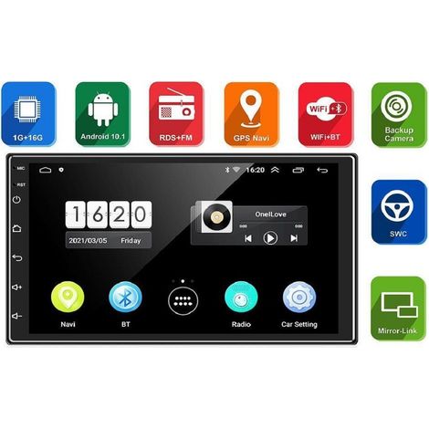 TRADE SHOP - Autoradio Universale 7" Android 10 2gb Ram 32gb Rom Ctc-7801 Bluetooth Wifi Gps - (1/3)