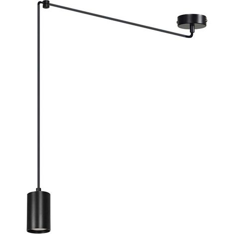 Lampada a Sospensione Traker, Acciaio verniciato a polvere, Nero, 300x300x8 cm (1/5)