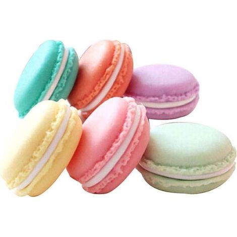 6er-Packung Macaron-Boxen, bunte Aufbewahrungsboxen in Macaron-Form, Organizer für Schmuck und Halsketten, kleine Größe (1/5)
