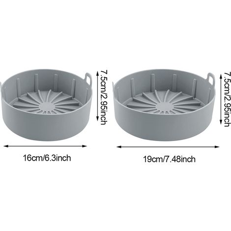 Cuillère en silicone pour friteuse à air chaud, amovible et résistante à la chaleur, accessoire pour pain et gâteaux au micro-ondes, antiadhésive, pour la cuisine. (1/5)