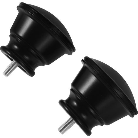 2pcs Embouts de Tringle à Rideaux en Abs et Fer Installation Facile, Design Créatif pour Barre à Rideaux, pour Salon et Salle à Manger (1/5)