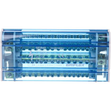 Bloque de distribución de 4 polos 125A TD 100/125ALL