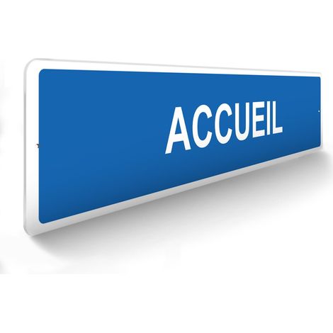 Panneau de signalisation pour parking · Accueil -  48 x 10 cm (1/5)