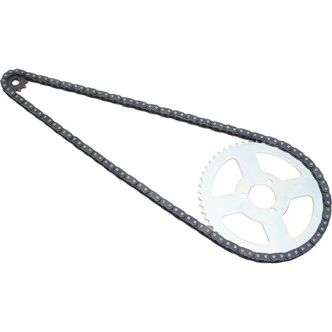 Kit Chaîne Pignon Avant Arrière Haute Résistance pour 47cc 49cc Mini Moto Cross ATV Pocket Bike Minimo (1/5)