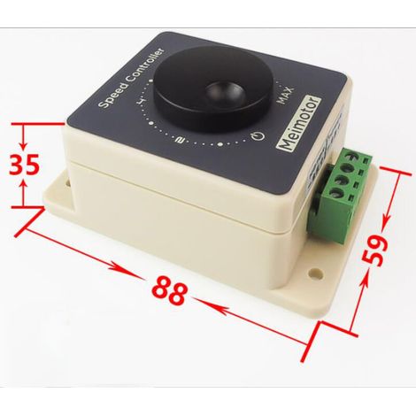 Regolatore di velocità per motore 12V, regolatore di velocità PWM impermeabile, modulatore di larghezza di impulso (1/4)