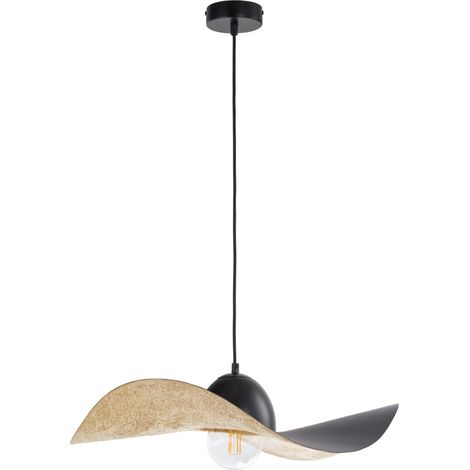 Lampada a sospensione Kapello nera oro Ø55 E27 Sigma (1/5)