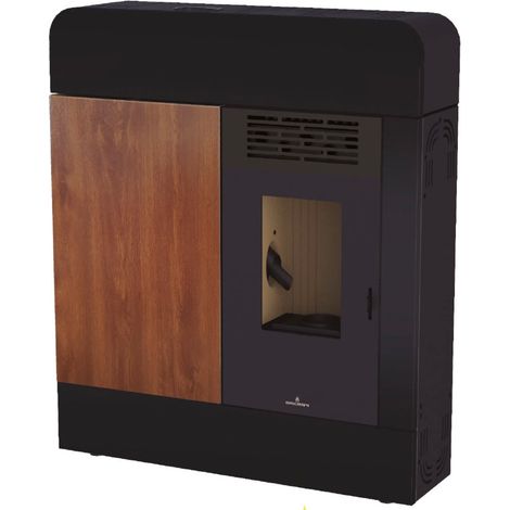 Poêle à pellet 11kW Dora noir brillant - Sans (1/3)