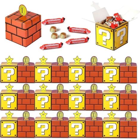24-teilige Süßigkeitenboxen, Partyboxen, Geburtstagsgeschenkboxen, Süßigkeitengeschenkboxen für Kinder für Hochzeiten, Geburtstage, Partys, Weihnachten, Halloween (1/5)