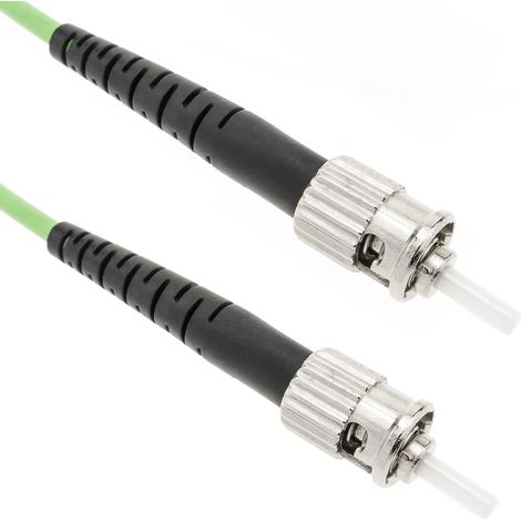 BeMatik - Câble à fibre optique OM5 multimode simplex 50µm/125µm ST/PC à ST/PC 100Gb de 2 m (1/5)