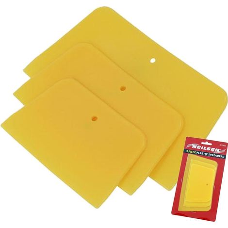 Neilsen Filler Putty Applicator Spreader Car Van Repair Set 3pc Plastic