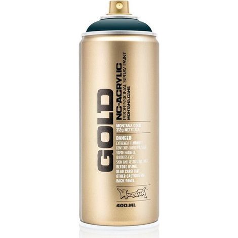Bombe de peinture - Gold - Acrylique - Deep sea - G5160 - 400ml - Montana Cans