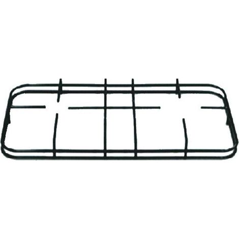 NARDI GRIGLIA PER CUCINA A GAS  2 FUOCHI SMALTATA NERA  CM 45,4  X  24,5  P 3653 (1/2)
