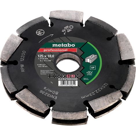 METABO 628298000 Dia-CD2 chaser blade 125mm x 18mm x 22.23mm