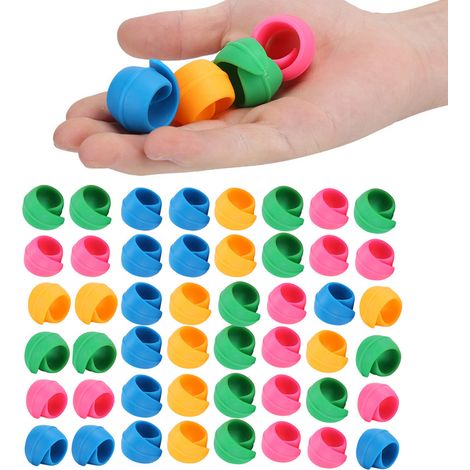 48 Bobines de Fil Silicone Réutilisables, Organisateur de Fils pour Machine à Coudre (1/5)