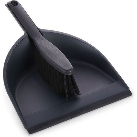 Brosse noire avec pelle à poussière (1/5)