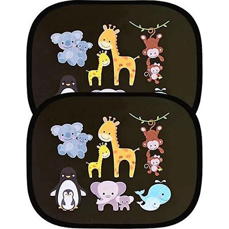 pare-soleil De Voiture De Protection Solaire Zoo 44 36cm (une Paire), Visire De Protection Solaire Et D'isolation Thermique, Enfants Et Adultes, (1/5)