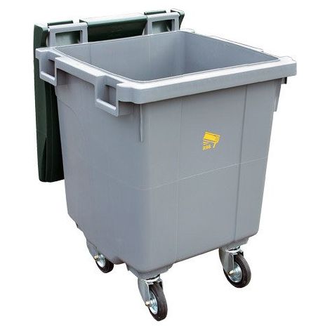Conteneur à déchets 400 litres 4 roues jaune