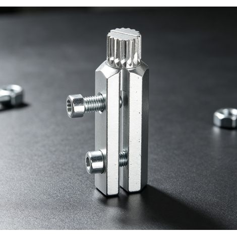 Extracteur de filet cassé pour tuyau d’eau outil de retrait de vis cassée robinet vanne d’angle adapté aux tuyaux 1/2 et 3/4 pouces en acier au carbone outil de plomberie manuel avec clé allen (1/5)